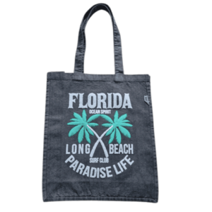 washed canvas shopping bags