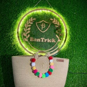 handmade luxury pom pom beige women bags collection