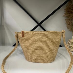 green carry premium jute & cotton women bags handmade in beige