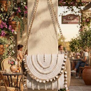 cotton rope fancy stone work desigen handind organiser pure cotton boho fancy handbag stylish handmade bag shoulder pures for ladies girls college office shopping travel marriage party 1pce