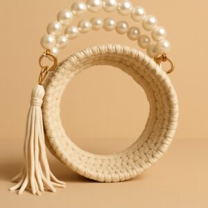 women cute fancy bucket bag casual woven beach handbag handmade small dry grass/natural cane/chic dry grass bag/handbag from manipur/carry tote bag sling bags white crtoon