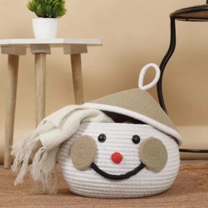 storage baskets, toy bin , for toy blankets, pillows storage in living room cute jute basket storage basket for bathroom living room & kitchen organiser box vanity box first aid box