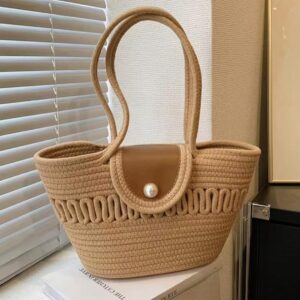 handmade women brown handbag