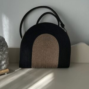 cotton rope/ jute /small dry grass/natural cane/chic dry grass bag/cotton rope crossbody bags quilted sling bag for women cross body purses small shoulder handbag sling bag wit adjustable wide strap handbag