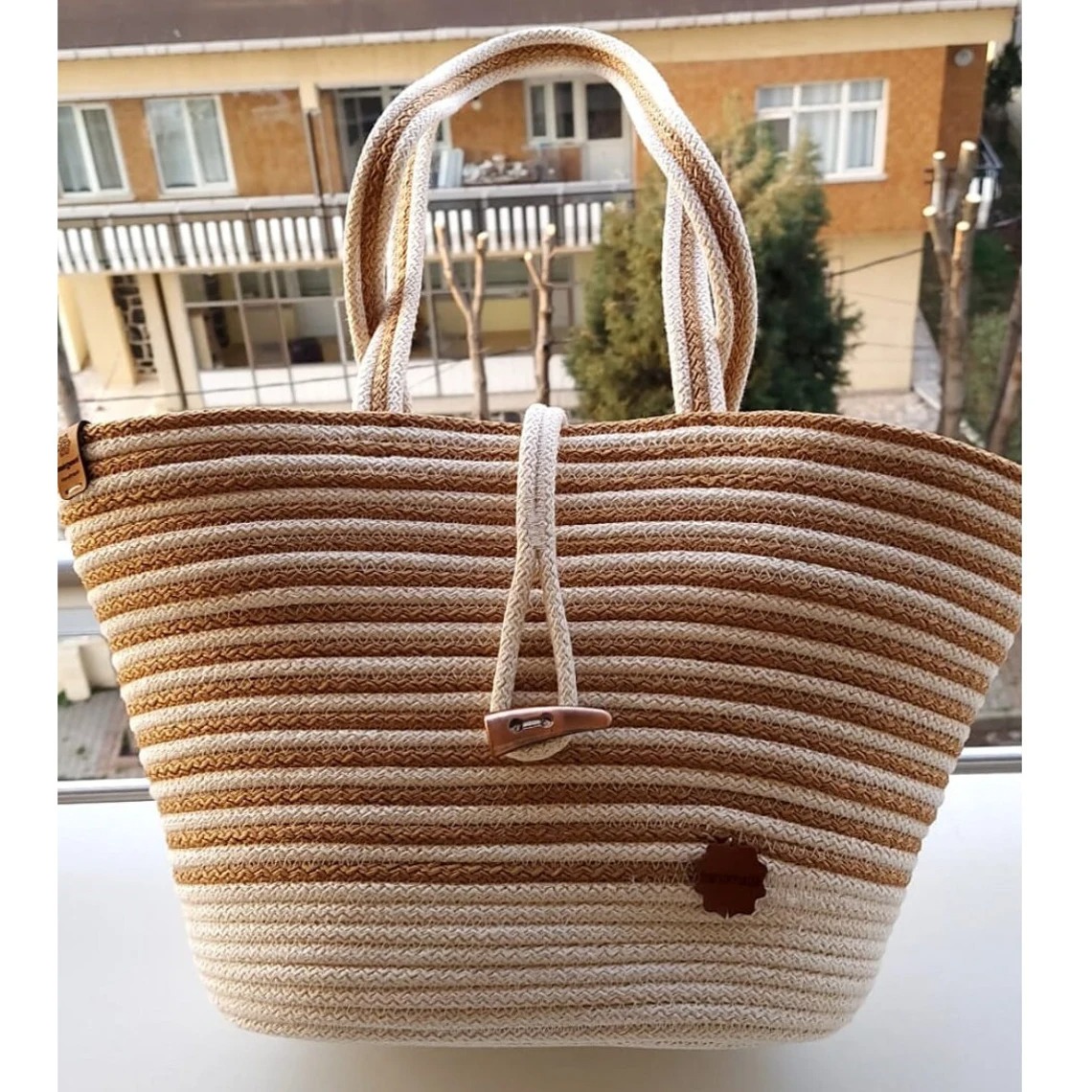 eco friendly handmade women jute bag