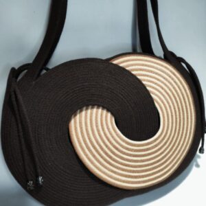 cotton rope handmade cotton rope bag rope crossbody bho summer pures handmade claret woven straw bag: boho wooden handle pures