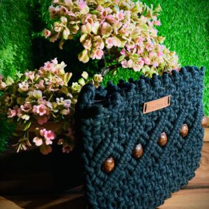 stylish macrane ecofriendly handmade handbag