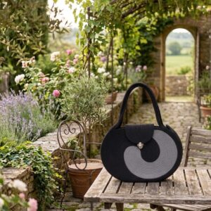 cotton rope handmade cotton rope bag rope crossbody bho summer pures handmade claret woven straw bag: boho wooden handle pures