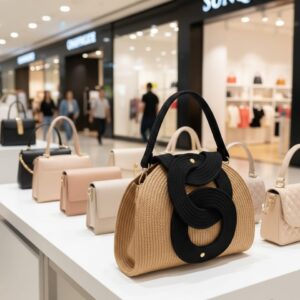 cotton rope boho fancy handbag stlish handmade .handmade cotton cored corssbody bags small purse with gold chain strap and strap and clasp, elegant shoulder bag,