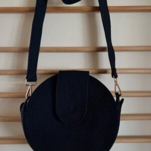 handcraft casual and stylish handknitted round jute handbag for women