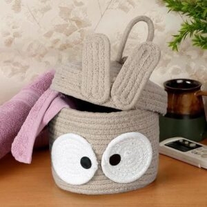 storage baskets, toy bin , for toy blankets, pillows storage in living room cute jute basket storage basket for bathroom living room & kitchen organiser box vanity box first aid box