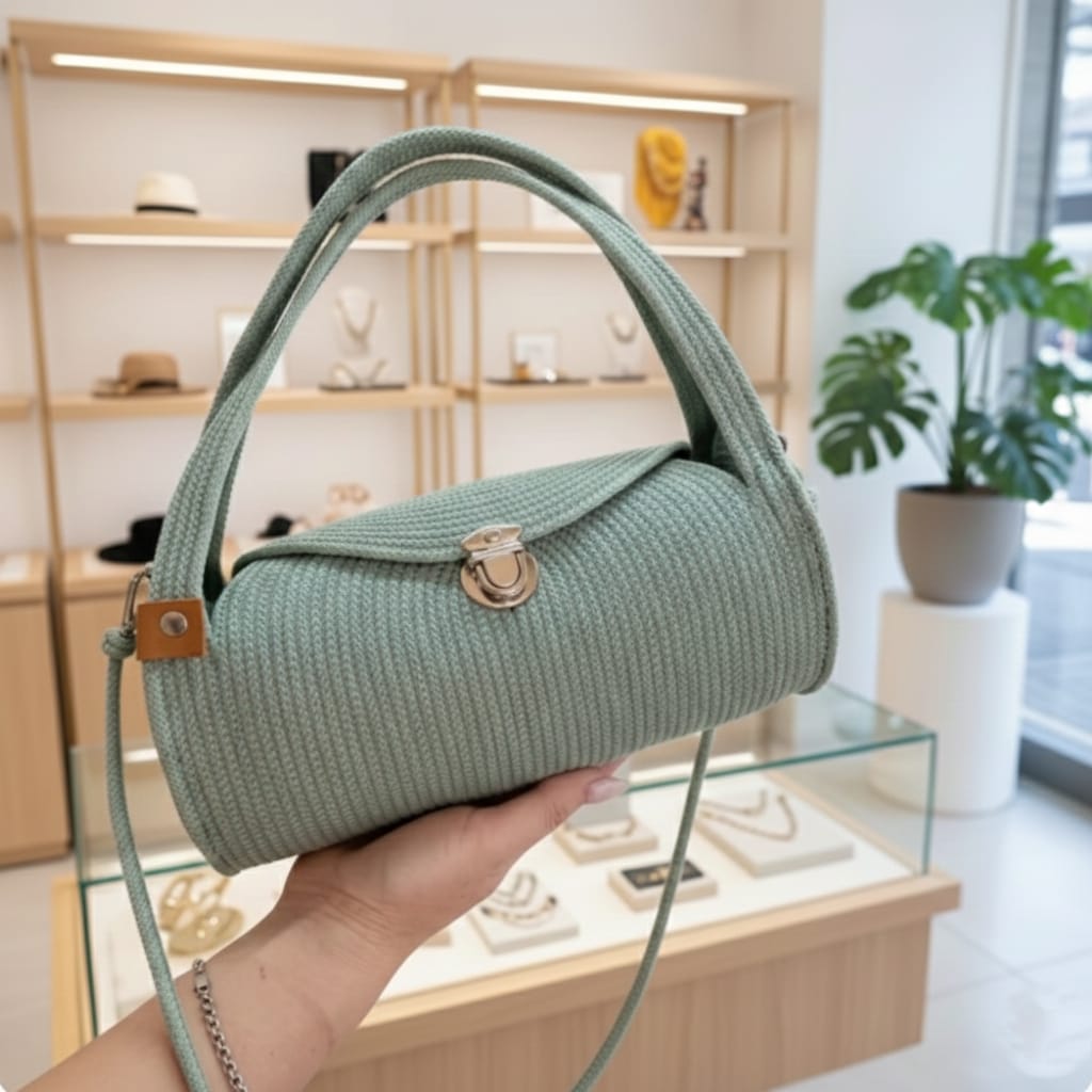 cotton rope boho fancy handbag stlish handmade .handmade cotton cored corssbody bags small purse with gold chain strap and strap and clasp, elegant shoulder bag,