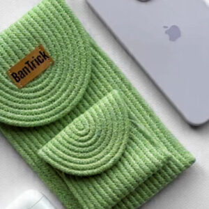 woman's jute mobile phone holder pocket wallet hand pures clitch crossbody sling bag.mobile sling bag for girls side shoulder small crossbody bag phone bag for women cell phone pures handmade jute fabric