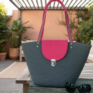 cotton rope boho fancy handbag stlish handmade .handmade cotton cored corssbody bags small purse with gold chain strap and strap and clasp, elegant shoulder bag,