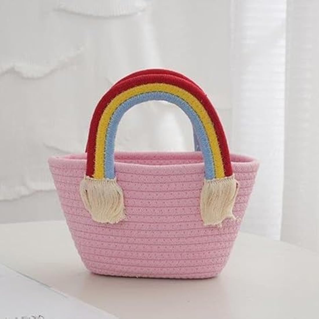 cotton rope handmade rope crossbody bho summer pures handmade claret woven straw bag: boho wooden handle pures