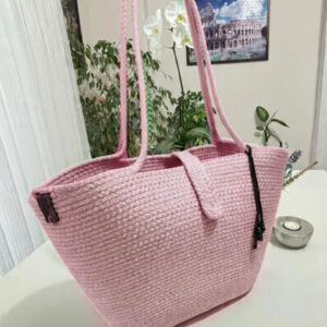 authentic tote bags woven beach handmade weaving shoulder bag cotton thread tote handmade woven crochet handbag casual grand beach basket travel straw trancado bag
