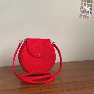 scarlet red swirl crossbody