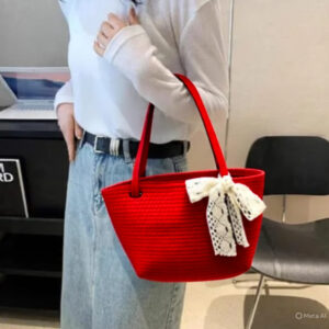 women cute fancy bucket bag casual woven beach handbag handmade small dry grass/natural cane/chic dry grass bag/handbag from manipur/carry tote bag sling bags white crtoon