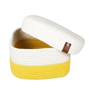 blossom women's cotton & jute storage line for interior decor green beige