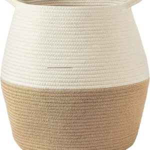 cotton rope/ jute /small dry grass/natural cane/chic dry grass bagmall asket for stuffed animal clothes,baby blankets/boho basket for living room,bedroom,nursery,cotton rope basket,under shelf basket for homw décor