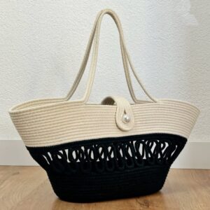 cotton rope/ jute /small dry grass/natural cane/chic dry grass bag/cotton rope woven bag for women vibrant cotton rope handbag chic large tote for women,stylish carryall & shoulder white black payal bag