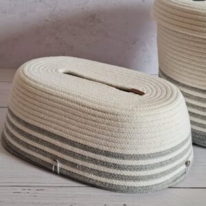 cozy stripes tissue box