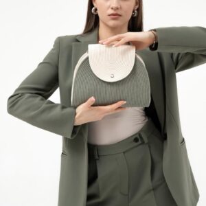 elegant woven crossbody bag