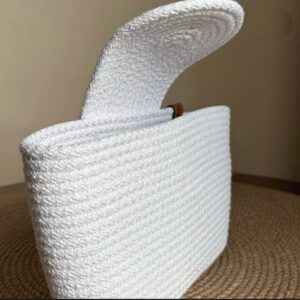 cotton rope/ jute /small dry grass/natural cane/chic dry grass bag/cotton rope woven bag for women vibrant cotton rope handbag chic large tote for women,stylish carryall & shoulder white pink bag