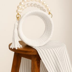 women cute fancy bucket bag casual woven beach handbag handmade small dry grass/natural cane/chic dry grass bag/handbag from manipur/carry tote bag sling bags white crtoon