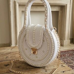 cotton rope fancy stone work desigen handind organiser pure cotton boho fancy handbag stylish handmade bag shoulder pures for ladies girls college office shopping travel marriage party 1pce