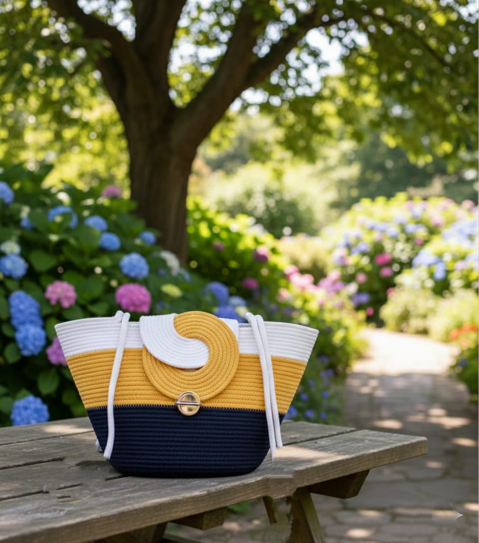 cotton rope boho fancy handbag stlish handmade .handmade cotton cored corssbody bags small purse with gold chain strap and strap and clasp, elegant shoulder bag,