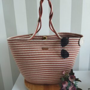 eco chic handmade women jute hand bag