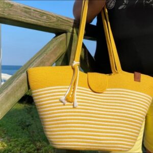 stylish macrane ecofriendly handmade handbag