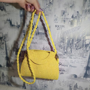 cotton rope handmade rope crossbody bho summer pures handmade claret woven straw bag: boho wooden handle pures