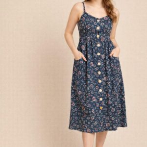 sustainable ecovero women yellow floral embroidered detail top (copy)