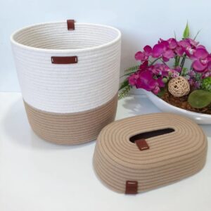 beige plain blossoms: cotton & jute bags for her